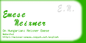 emese meixner business card